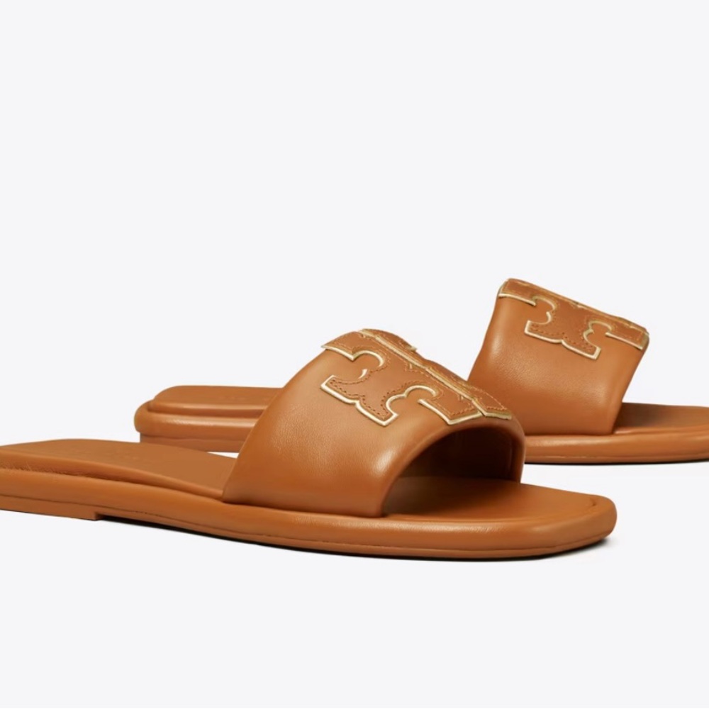 TORY BURCH DOUBLE T SPORT SLIDE, WIDE